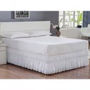 Ver imagem 2 de Saia Babado Cama Casal King Branca