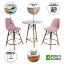 Ver imagem 6 de Mesa Bistrô Eames Eiffel Branca com 2 Banquetas Rosas de Madeira