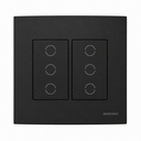 Ver imagem 1 de Interruptor Inteligente Touch 6 Teclas Ebony Clean Margirius Cor:Preto