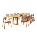 Ver imagem 1 de Mesa de Stallion Laminado Cinamomo com 10 Cadeiras 270cm