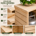 Ver imagem 4 de Capa para Botijão de Gás Madeira Pinus Decorativa 70cm