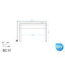 Ver imagem 3 de Escrivaninha Reta ou em L com Estante Baixa 120cm BRV Móveis