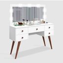 Ver imagem 2 de Penteadeira Camarim 5 Gavetas Nevada Retrô Potente