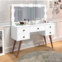 Ver imagem 1 de Penteadeira Camarim 5 Gavetas Nevada Retrô Potente