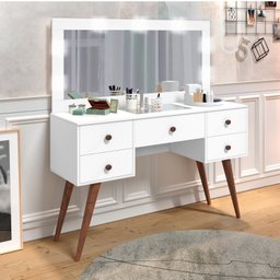 Penteadeira Camarim 5 Gavetas Nevada Retrô Potente - 1