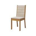 Ver imagem 6 de Conjunto Sala de Jantar Mesa Juliana 110cm Tampo MDP Canto Reto 4 Cadeiras Evelin