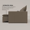 Ver imagem 4 de Sofá Cama Retrátil em Madeira Eucalipto e Bouclê 200cm Flórida