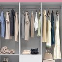 Ver imagem 7 de Guarda Roupa Casal 06 Portas 62920 Branco Rosa Flex Demobile