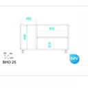 Ver imagem 5 de Conjunto Home Office 3 Peças Estante, Mesa Para Computador e Balcão BRV Móveis