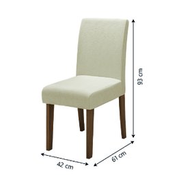Conjunto Mesa Cedro Off Tampo Giratório 8 Cadeiras Amsterdã - 3