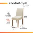 Ver imagem 4 de Conjunto Mesa Cedro Off Tampo Giratório 8 Cadeiras Amsterdã