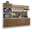 Ver imagem 3 de Armário de Cozinha Completa 100% MDF 250 cm Branco/Rustic/Crema Smart Madesa 01