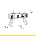 Ver imagem 2 de Aparador para Sala 119 X 66 X 34 Cm Detroit Mdp Branco Fosco - Clicklar