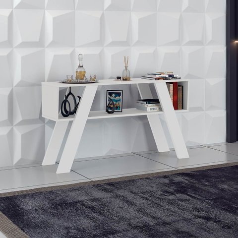 Aparador para Sala 119 X 66 X 34 Cm Detroit Mdp Branco Fosco - Clicklar