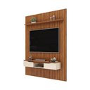 Ver imagem 2 de Painel Suspenso Ripado Seko Tv 65" Portas Basculantes Borda Chanfrada Freijó/offwhite G18 - Gran Bel