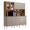 Ver imagem 1 de Cozinha Compacta Amora 10 Portas 2 Gavetas Amora Amendola/nude Prime Tx Demobile