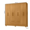 Ver imagem 3 de Guarda Roupa para Dormitorios Casal 202cm Roupeiro Premium Grande e Amplo Espaço