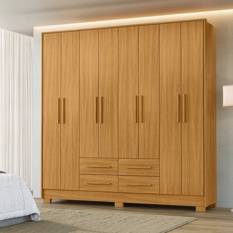Guarda Roupa para Dormitorios Casal 202cm Roupeiro Premium Grande e Amplo Espaço