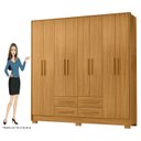 Ver imagem 5 de Guarda Roupa para Dormitorios Casal 202cm Roupeiro Premium Grande e Amplo Espaço