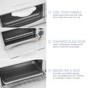 Ver imagem 3 de Elite Gourmet Eto-113 Forno Tostador Elétrico 2 Fatias Branco