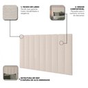 Ver imagem 4 de Cabeceira Box Casal Concept Linho Natural Claro - Gelius