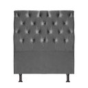 Ver imagem 2 de Cabeceira de Cama Box Solteiro 88 Cm Versalite Suede Veludo Cinza Escuro