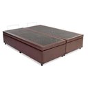 Ver imagem 2 de Cama Box Baú Casal 138 Bipartido - Bello Box Tecido Sintético Marrom