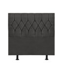 Ver imagem 1 de Cabeceira Estofada Istambul Capitonê 90cm Solteiro Box Quarto Suede Cinza Escuro Grafite - Gat Magaz