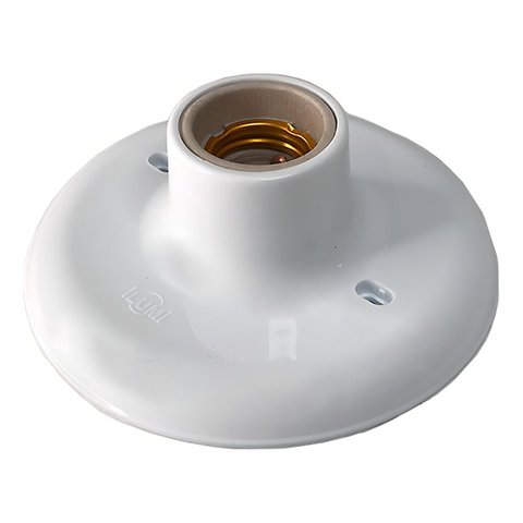 Kit 2 Plafonnier Plafon 100w Bocal Soquete E27 em Porcelana