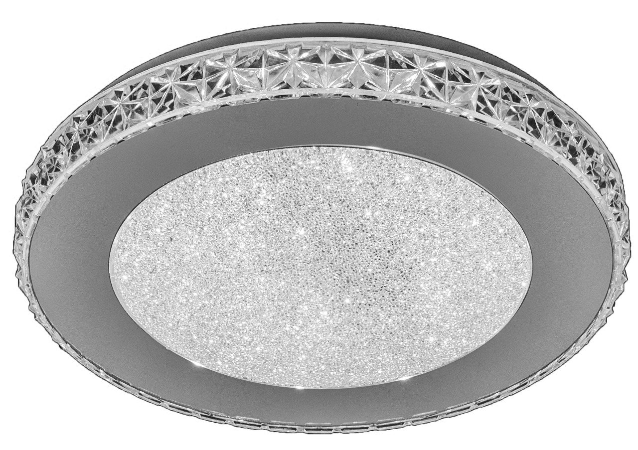 Plafon Acrílico Redondo LED Borda Espelhada 6000K x 12W 28cm - Cod: Dcx00343