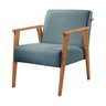 Poltrona em Linho Perla Agarb Decor:linho Azul - 1