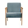 Poltrona em Linho Perla Agarb Decor:linho Azul - 2