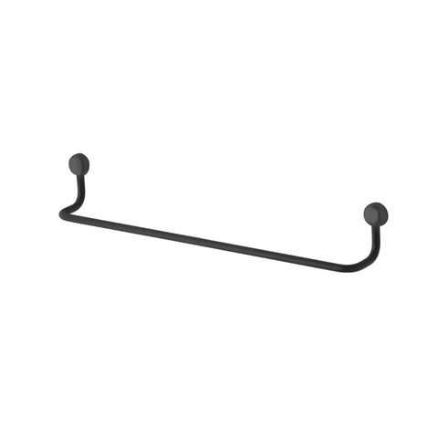 Barra de parede para cozinha 70cm Suportes para utensílios:Preto Fosco