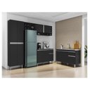 Ver imagem 7 de Cozinha Vanessa e Balcão de Pia Tatiane 120 Cm Preto Fosco - Ajl