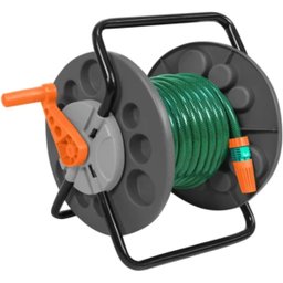 Suporte Enrolador Manual de Mangueira Parede Quintal Jardim Garagem | Tramontina - 18