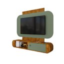 Ver imagem 1 de Painel Jurerê para Tv de 55" Naturalle/pistache - Bechara