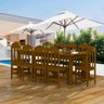 Conjunto Mesa de Jantar Madeira Maciça Safira com 10 Lugares Imbuia - 1