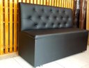 Ver imagem 3 de Poltrona Booth com Baú Cor Preto Orei Capitone
