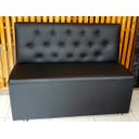 Ver imagem 4 de Poltrona Booth com Baú Cor Preto Orei Capitone