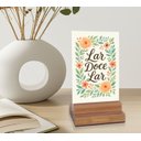 Ver imagem 3 de Placa Decorativa de Mesa Lar Doce Lar
