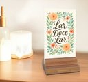 Ver imagem 4 de Placa Decorativa de Mesa Lar Doce Lar