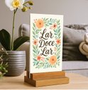 Ver imagem 2 de Placa Decorativa de Mesa Lar Doce Lar