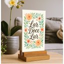 Ver imagem 2 de Placa Decorativa de Mesa Lar Doce Lar
