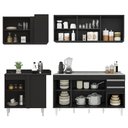 Ver imagem 6 de Armário de Cozinha Modulado de Canto Direito 4 Peças Cp42 com Pia Inox Preto - Lumil Lumil Móveis