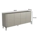 Ver imagem 3 de Buffet Mdf com Porta Lisa L180 X A81,5cm