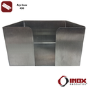 Ver imagem 2 de Porta Guardanapos Inox - Modelo 01 - Inox 430 - 12,5x12,5x7 Cm