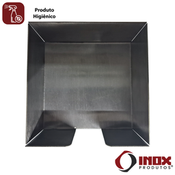 Porta Guardanapos Inox - Modelo 01 - Inox 430 - 12,5x12,5x7 Cm - 5