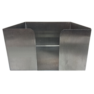 Porta Guardanapos Inox - Modelo 01 - Inox 430 - 12,5x12,5x7 Cm