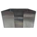 Ver imagem 1 de Porta Guardanapos Inox - Modelo 01 - Inox 430 - 12,5x12,5x7 Cm