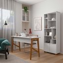 Ver imagem 4 de Livreiro Estante Multiuso 2 Portas 8 Nichos 71x185x35 Taurus Patrimar Brancco